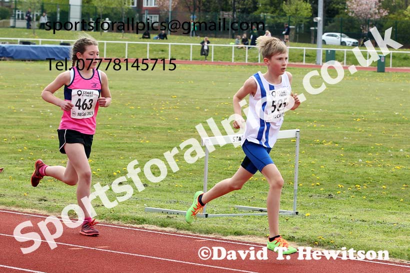 1500 metres, 2021 NECAA Middlesbrough Open Meting, Sunday, May 9th. Photo: David T. Hewitson/Sports for All Pics